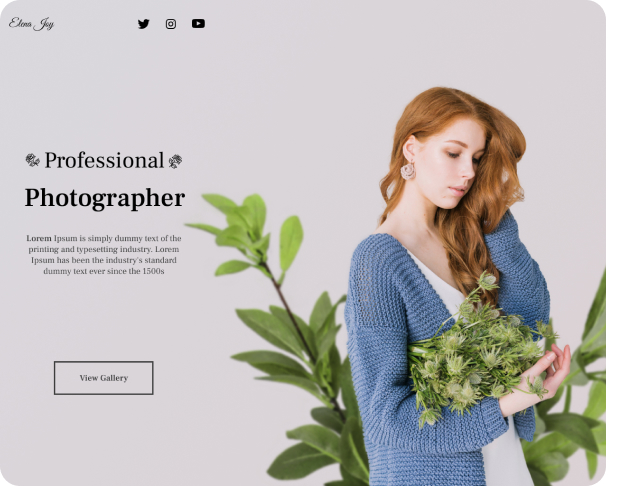 Elena Joy Photography website